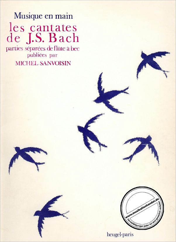 Titelbild für HE 32439 - LES CANTATES DE BACH (KANTATEN)