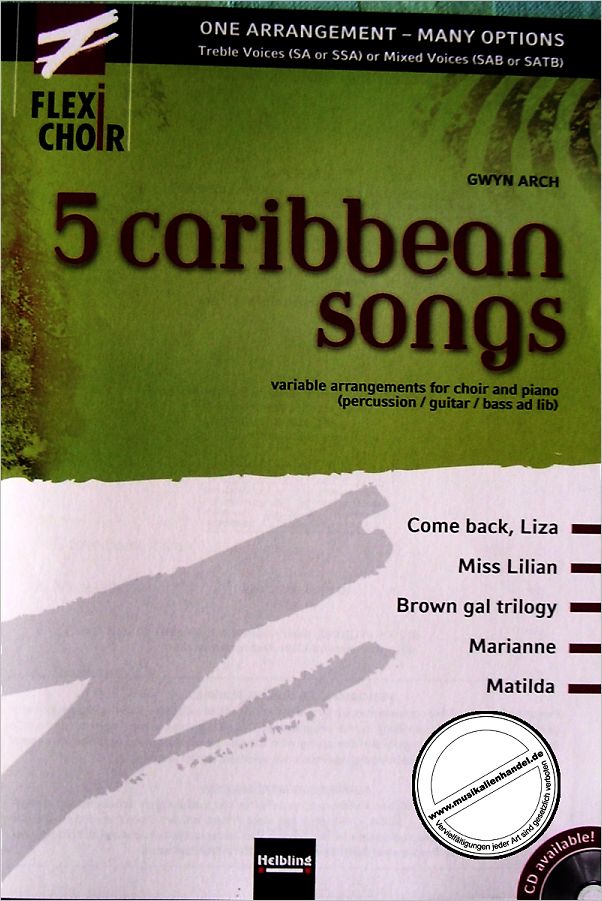 Titelbild für HELBL -C5761 - 5 CARIBBEAN SONGS