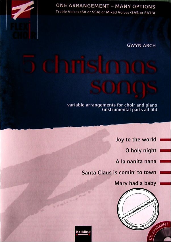 Titelbild für HELBL -C5794 - 5 CHRISTMAS SONGS