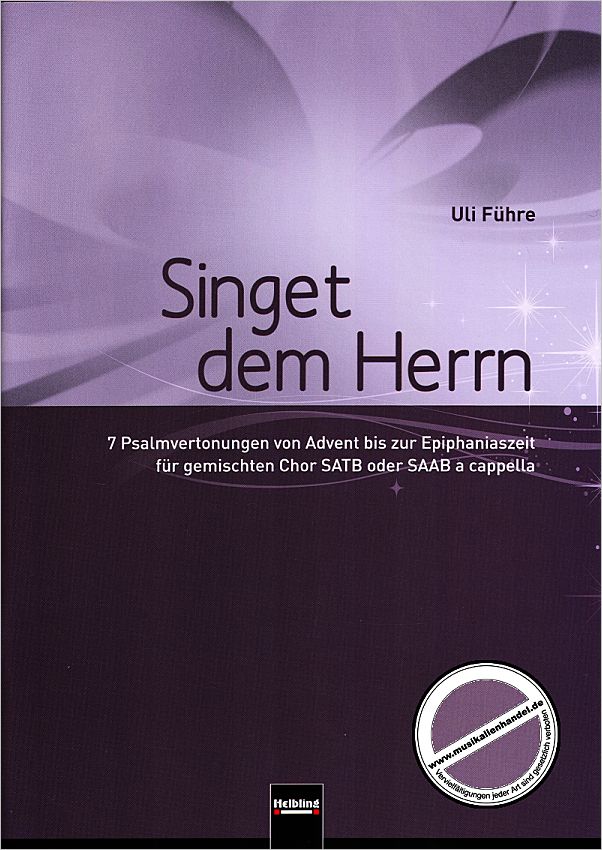 Titelbild für HELBL -C6426 - SINGET DEM HERRN - 7 PSALMVERTONUNGEN