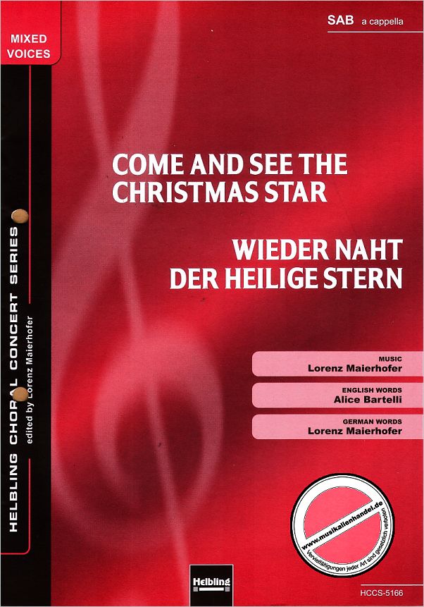 Titelbild für HELBL -HCCS-5166 - COME AND SEE THE CHRISTMAS STAR