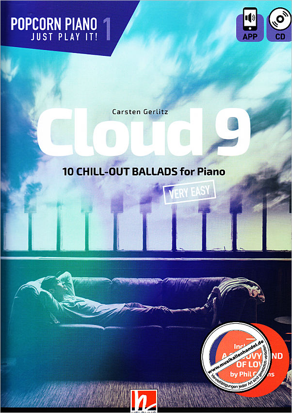 Titelbild für HELBL -I8590 - Cloud 9 | 10 Chill out Ballads für Piano