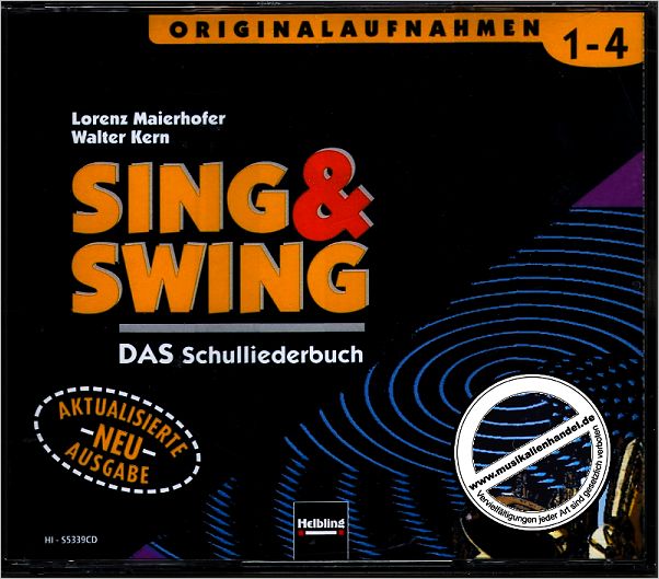 Titelbild für HELBL -S5339CD - SING + SWING - DAS SCHULLIEDERBUCH