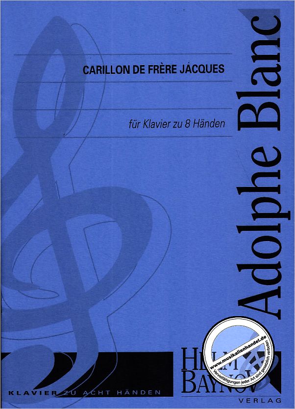 Titelbild für HELM 2803 - CARILLON DE FRERE JACQUES
