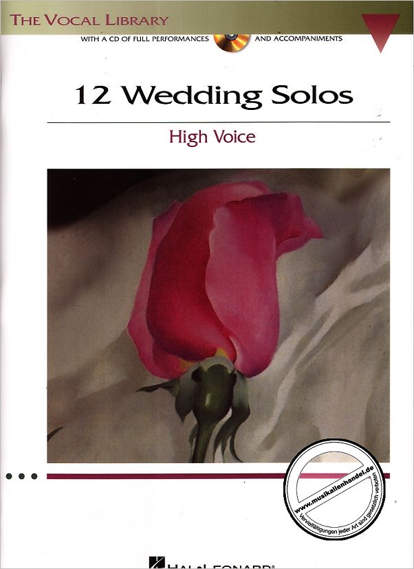 Titelbild für HL 1186 - 12 WEDDING SOLOS