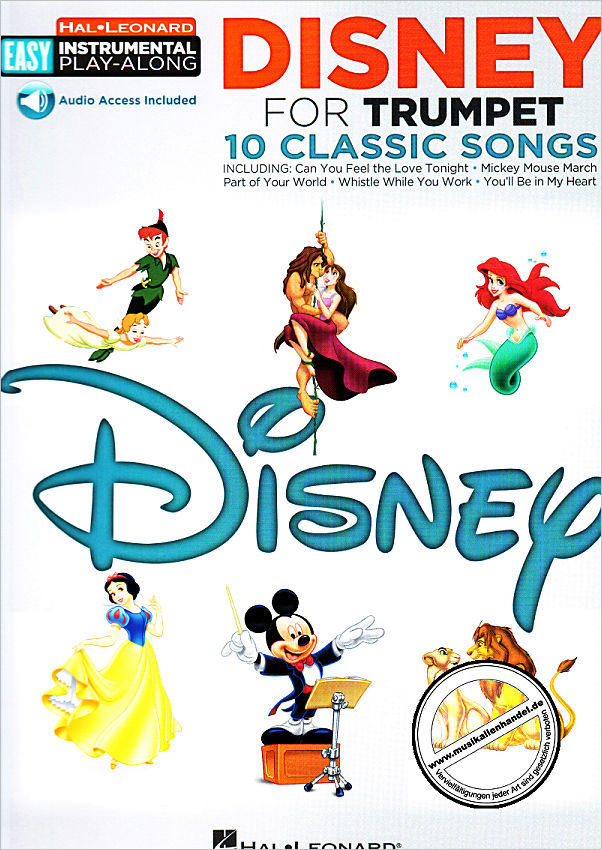 Titelbild für HL 122188 - Trumpet Easy Instrumental Play-Along: Disney