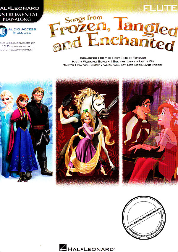 Titelbild für HL 126921 - SONGS FROM FROZEN TANGLED AND ENCHANTED
