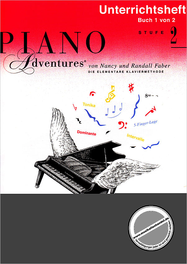 Titelbild für HL 147124 - PIANO ADVENTURES 2 - UNTERRICHTSHEFT