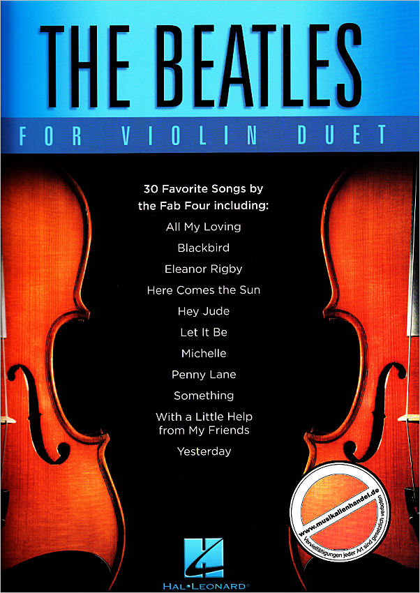 Titelbild für HL 218245 - Beatles for Violin Duet