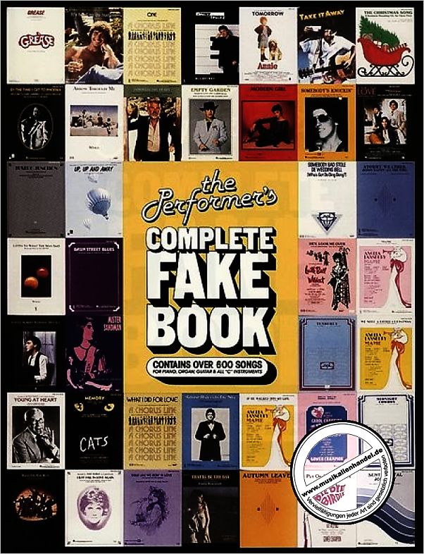 Titelbild für HL 240058 - THE PERFORMER'S COMPLETE FAKE BOOK