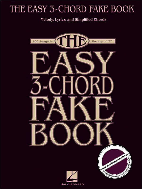 Titelbild für HL 240388 - THE EASY 3 CHORD FAKE BOOK