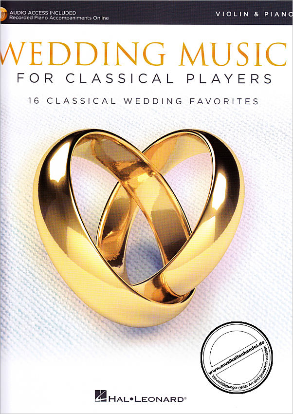 Titelbild für HL 261617 - Wedding music for classical players