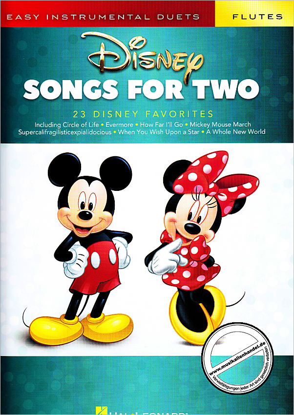 Titelbild für HL 284643 - Disney Songs for two