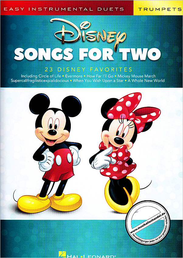 Titelbild für HL 284646 - Disney Songs for two