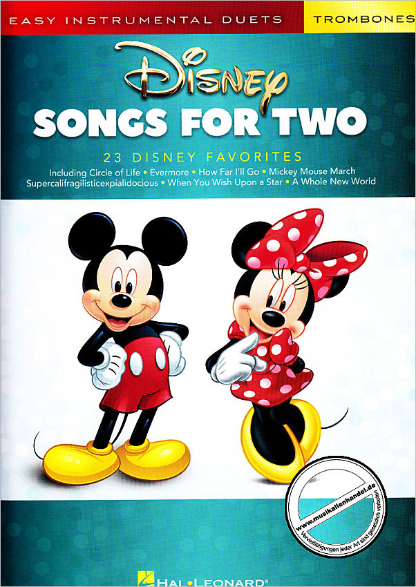 Titelbild für HL 284647 - Disney Songs for two