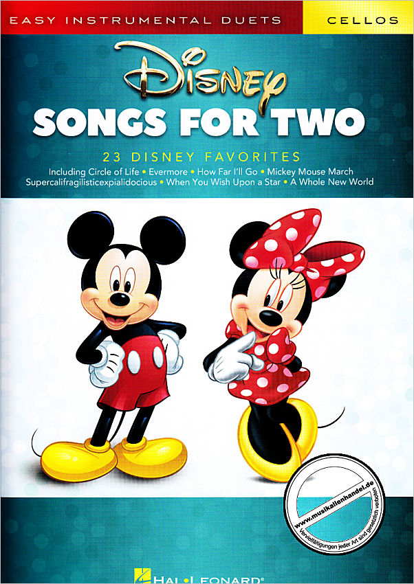 Titelbild für HL 284649 - Disney Songs for two