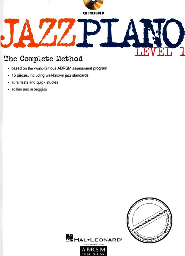 Titelbild für HL 290529 - JAZZ PIANO 1 - THE COMPLETE METHOD