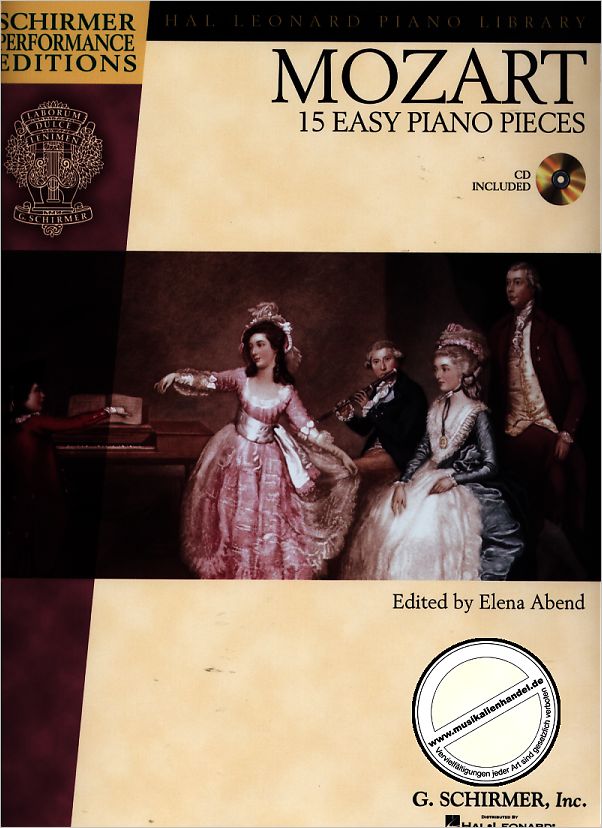 Titelbild für HL 296685 - 15 EASY PIANO PIECES