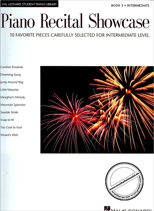 Titelbild für HL 296747 - PIANO RECITAL SHOWCASE 3