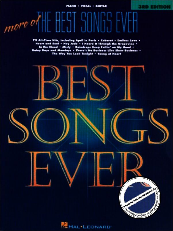 Titelbild für HL 310437 - MORE OF THE BEST SONGS EVER