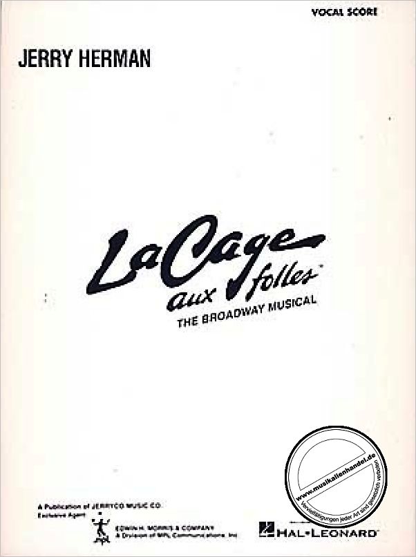 Titelbild für HL 313003 - LA CAGE AUX FOLLES
