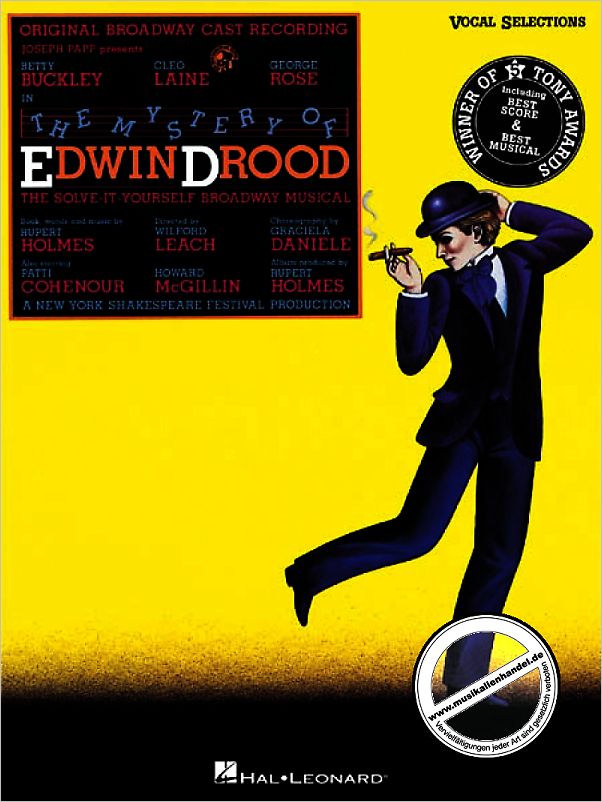 Titelbild für HL 313275 - MYSTERY OF EDWIN DROOD (VOCAL SELECTIONS)