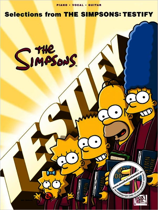 Titelbild für HL 313392 - SELECTIONS FROM THE SIMPSONS - TESTIFY