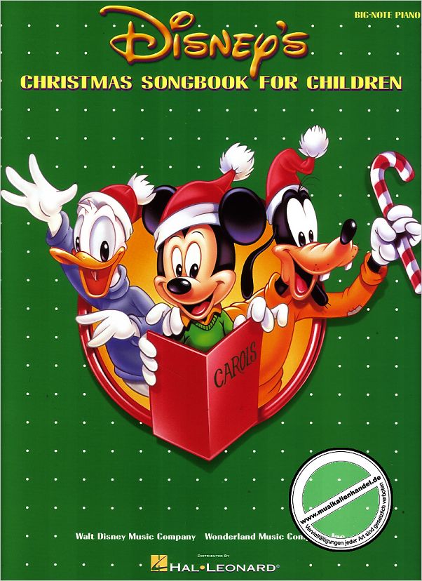 Titelbild für HL 316055 - DISNEY'S CHRISTMAS SONGBOOK FOR CHILDREN