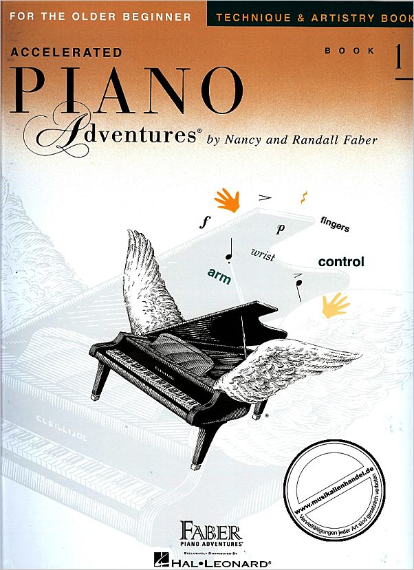 Titelbild für HL 420250 - ACCELERATED PIANO ADVENTURES 1 - TECHNIQUE + ARTISTRY BOOK