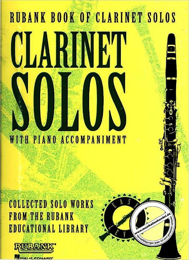 Titelbild für HL 4479892 - RUBANK BOOK OF CLARINET SOLOS