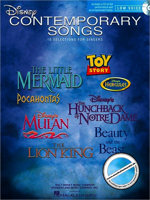 Titelbild für HL 448 - DISNEY CONTEMPORARY SONGS