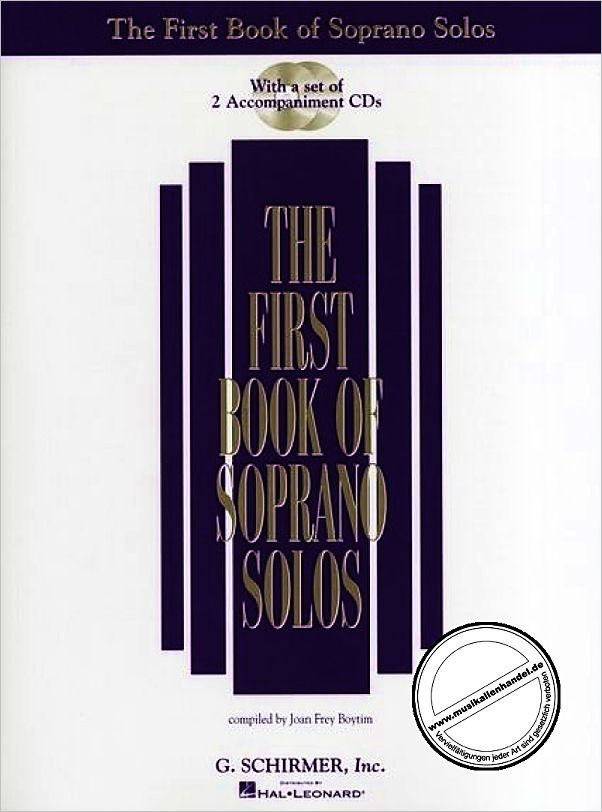 Titelbild für HL 50483781 - THE FIRST BOOK OF SOPRANO SOLOS