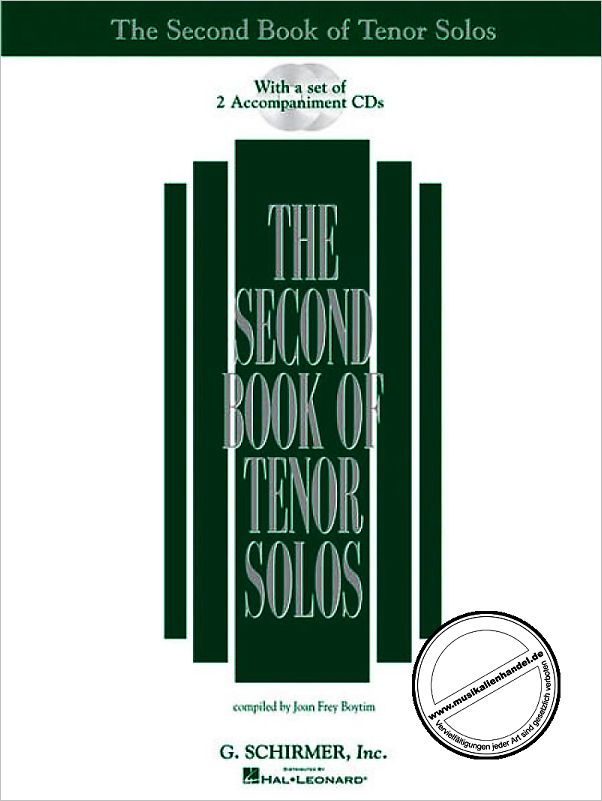 Titelbild für HL 50483791 - SECOND BOOK OF TENOR SOLOS