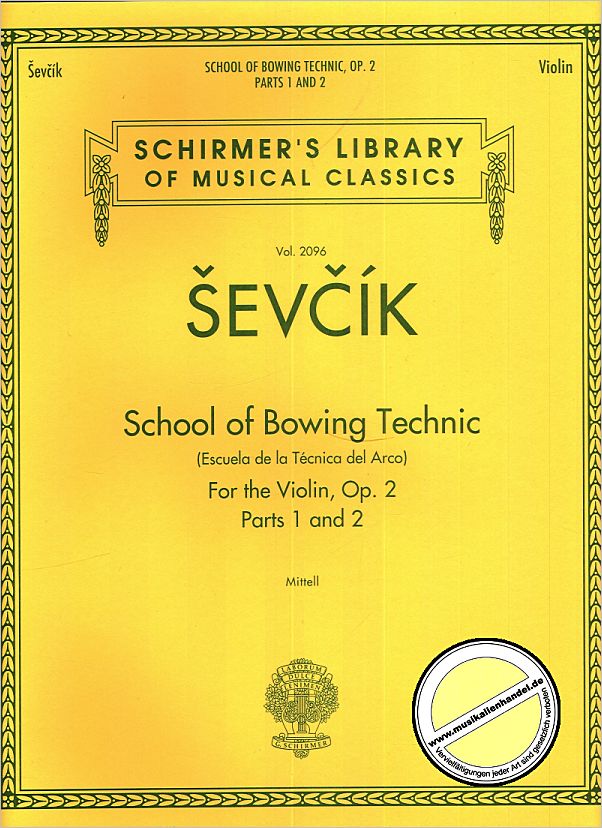 Titelbild für HL 50490662 - SCHULE DER BOGENTECHNIK OP 2/1+2