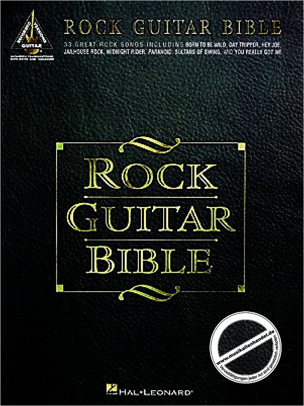 Titelbild für HL 690313 - ROCK GUITAR BIBLE