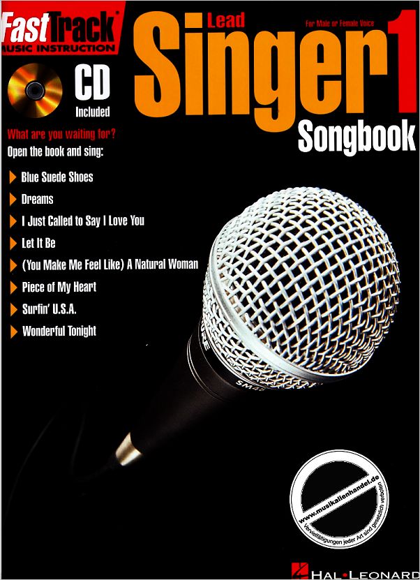 Titelbild für HL 695410 - FAST TRACK LEAD SINGER 1 SONGBOOK
