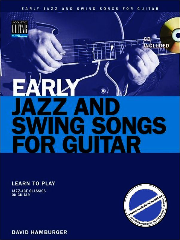 Titelbild für HL 695867 - EARLY JAZZ AND SWING SONGS FOR GUITAR