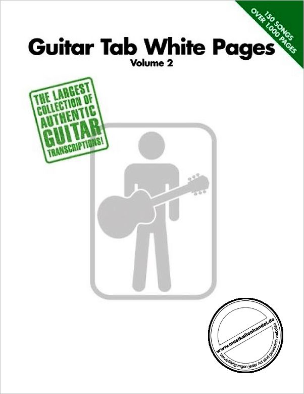 Titelbild für HL 699557 - GUITAR TAB WHITE PAGES 2