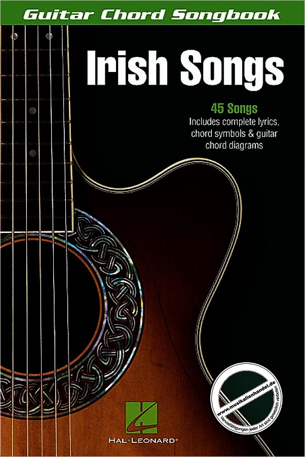 Titelbild für HL 701044 - IRISH SONGS - GUITAR CHORD SONGBOOK
