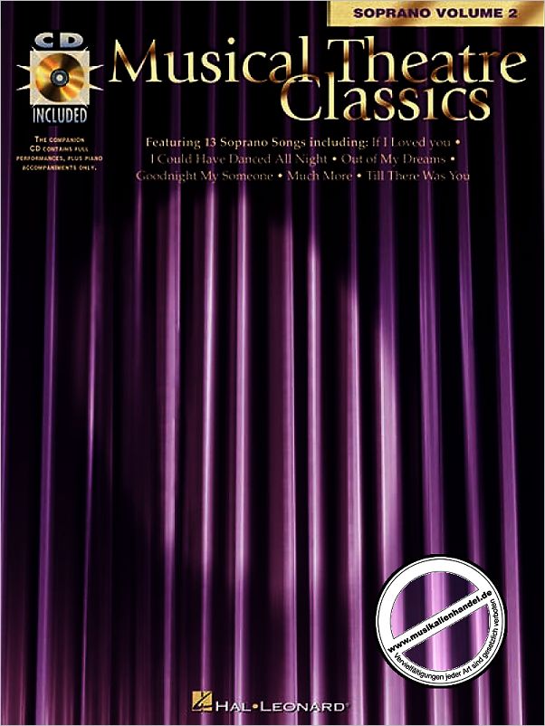 Titelbild für HL 740037 - MUSICAL THEATRE CLASSICS 2