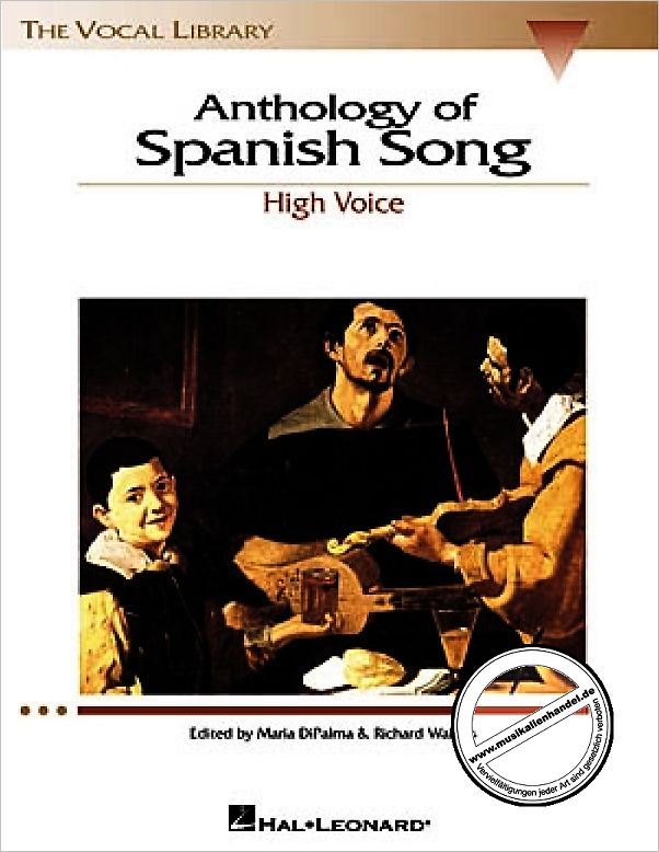 Titelbild für HL 740147 - ANTHOLOGY OF SPANISH SONG