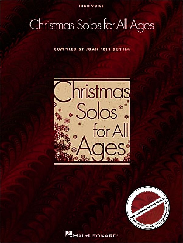 Titelbild für HL 740168 - CHRISTMAS SOLOS FOR ALL AGES