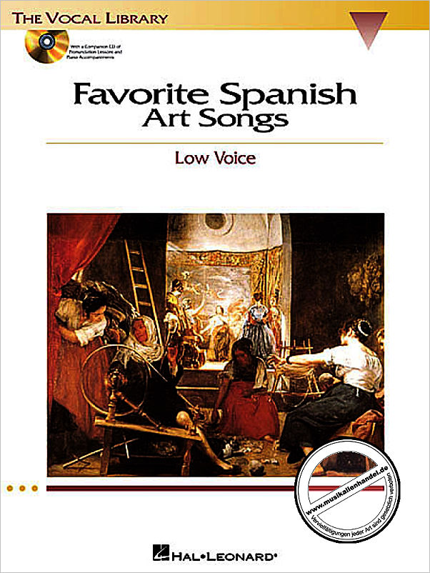 Titelbild für HL 740222 - FAVORITE SPANISH ART SONGS