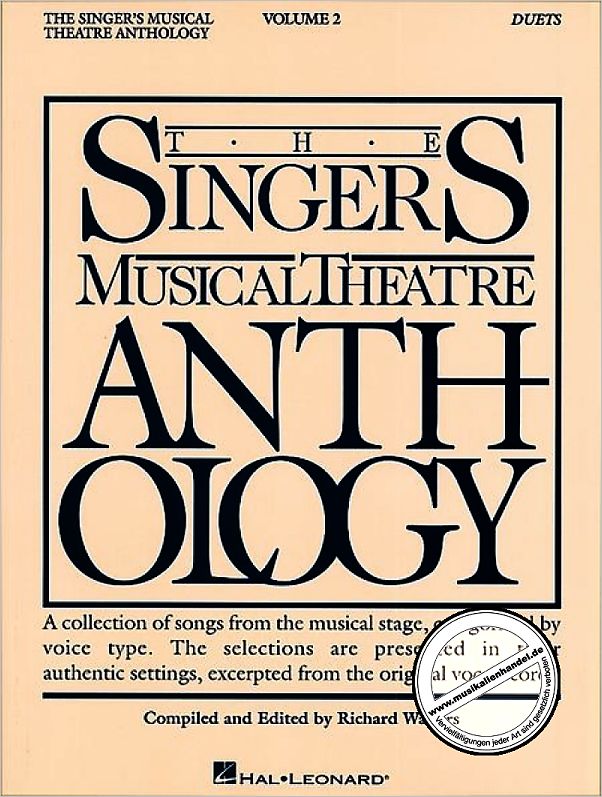 Titelbild für HL 740331 - SINGER'S MUSICAL THEATRE ANTHOLOGY 2
