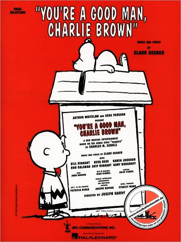 Titelbild für HL 740595 - YOU'RE A GOOD MAN CHARLIE BROWN