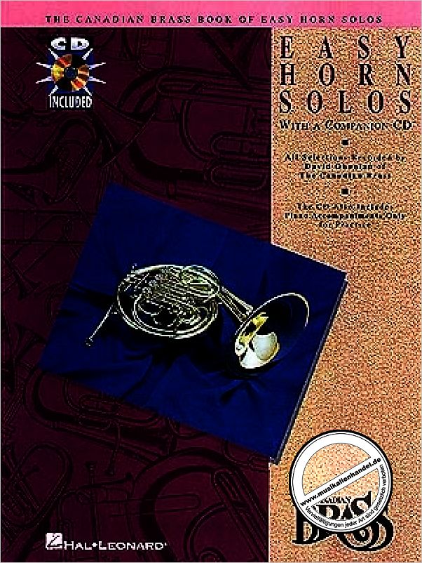 Titelbild für HL 841146 - BOOK OF EASY HORN SOLOS