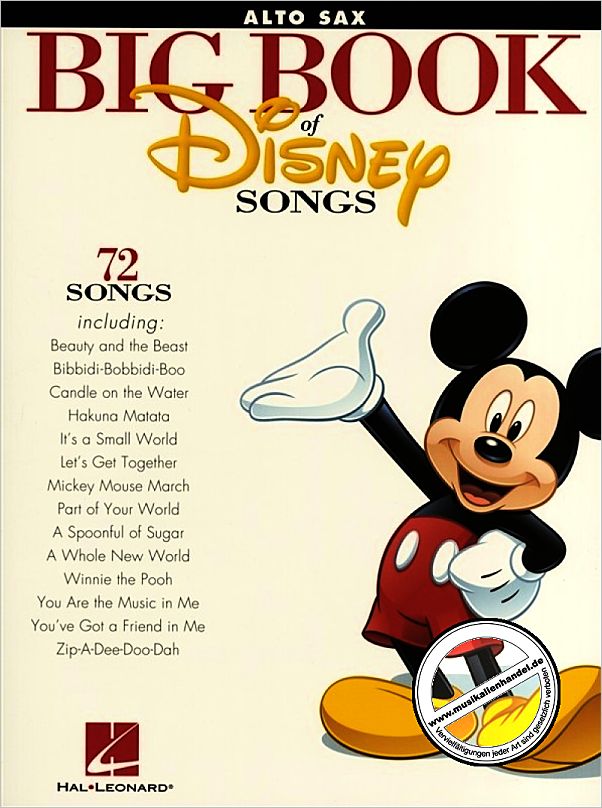 Titelbild für HL 842615 - BIG BOOK OF DISNEY SONGS