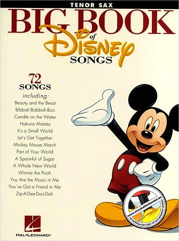 Titelbild für HL 842616 - BIG BOOK OF DISNEY SONGS