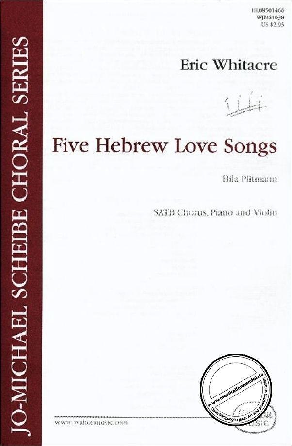 Titelbild für HL 8501466 - 5 HEBREW LOVE SONGS