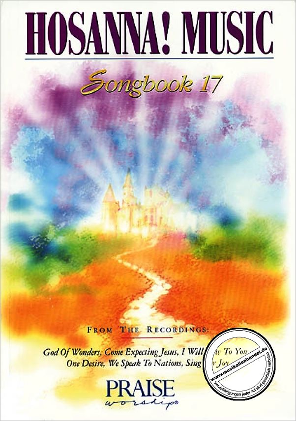 Titelbild für HL 8739288 - HOSANNA MUSIC - SONGBOOK 17